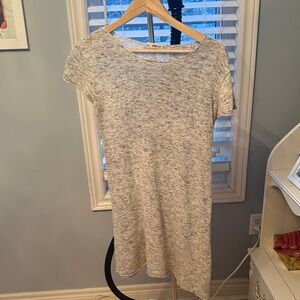 Zara Heathered Gray Short Sleeve Tee Dress